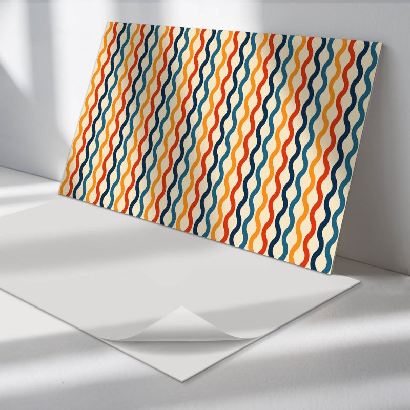 Panele samoprzylepne Wallfluent 60x30 cm Fale w dynamicznej kompozycji 6 szt.