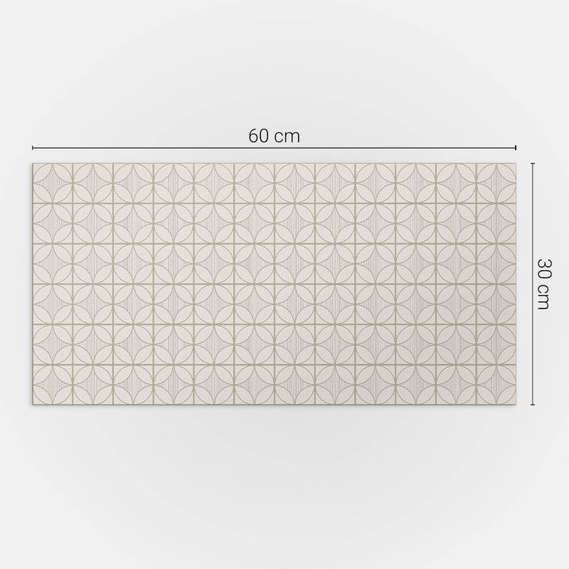 Panele samoprzylepne Wallfluent 60x30 cm Geometryka z okręgami w nowoczesnym wydaniu 6 szt.