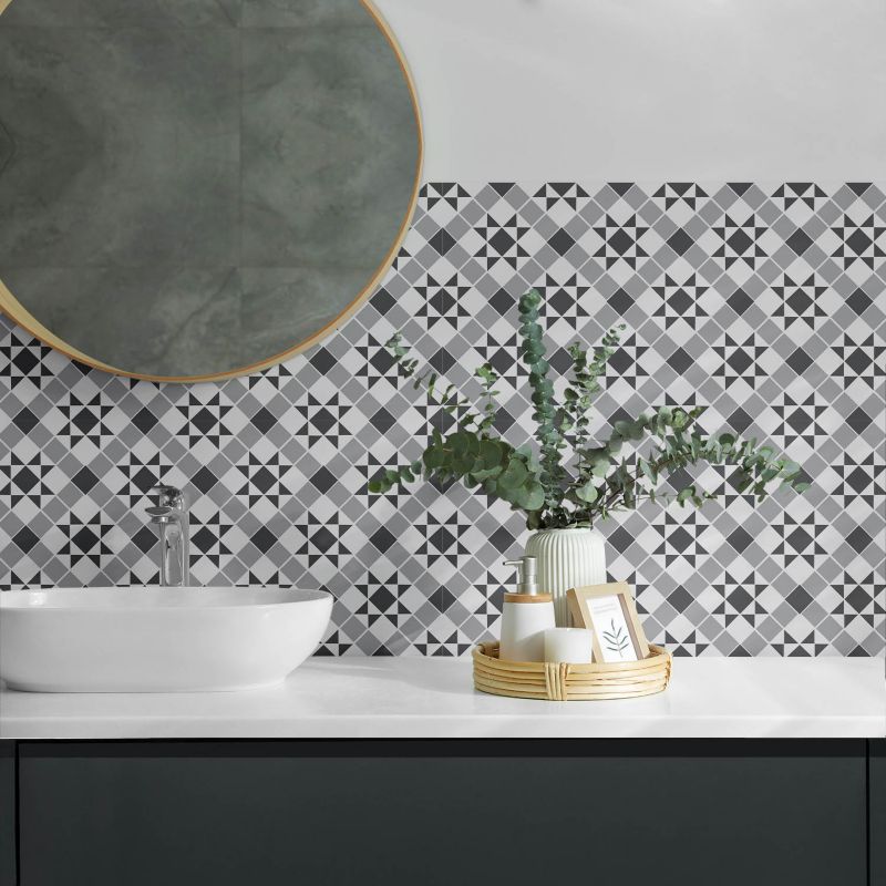 Panele samoprzylepne Wallfluent 60x30 cm Gwiaździsty motyw w formie geometrycznej 6 szt.