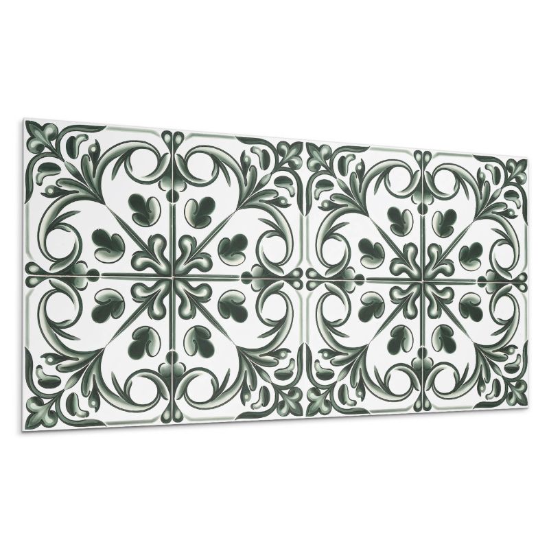 Panele samoprzylepne Wallfluent 60x30 cm Kafelkowy motyw roślinny 6 szt.
