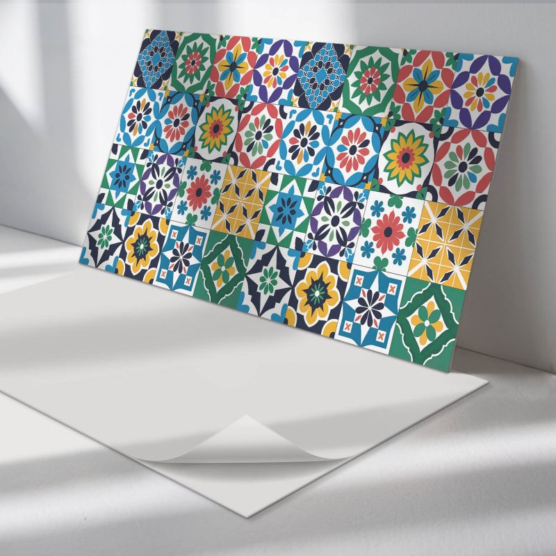 Panele samoprzylepne Wallfluent 60x30 cm Kratkowe wzory mozaikowe 6 szt.