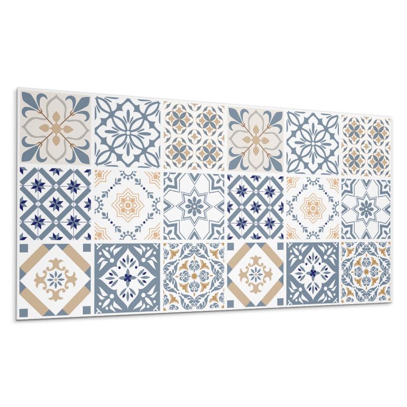 Panele samoprzylepne Wallfluent 60x30 cm Kratkowe wzory mozaikowe w nowoczesnym wydaniu 6 szt.