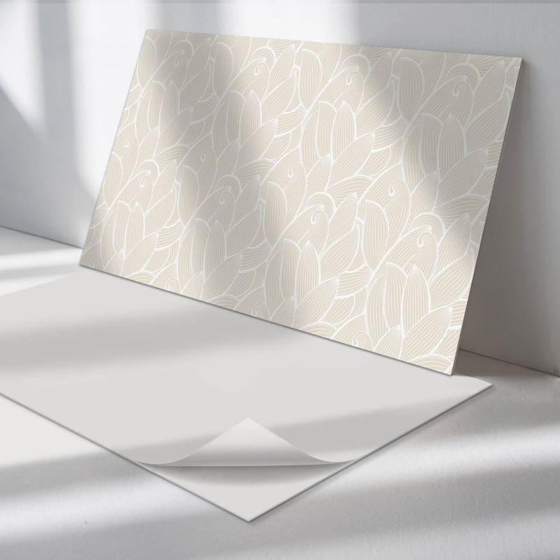 Panele samoprzylepne Wallfluent 60x30 cm Kwiatowe liście falistym 6 szt.