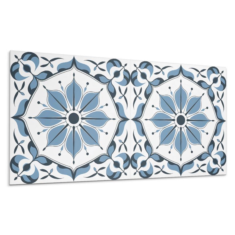Panele samoprzylepne Wallfluent 60x30 cm Kwiatowy nadruk z wyrafinowanymi akcentami 6 szt.