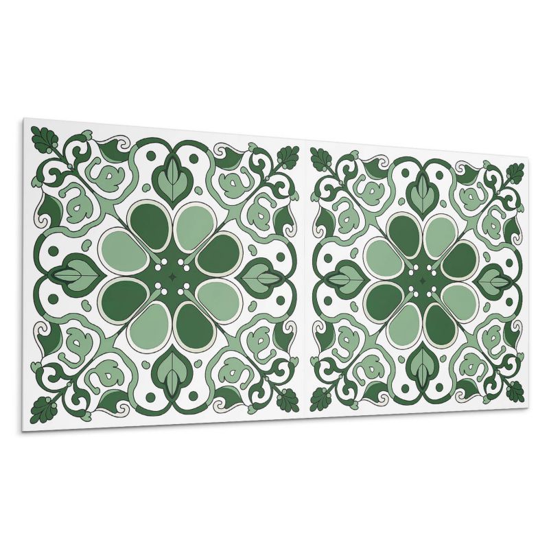 Panele samoprzylepne Wallfluent 60x30 cm Liściasty wzór florystyczny 6 szt.