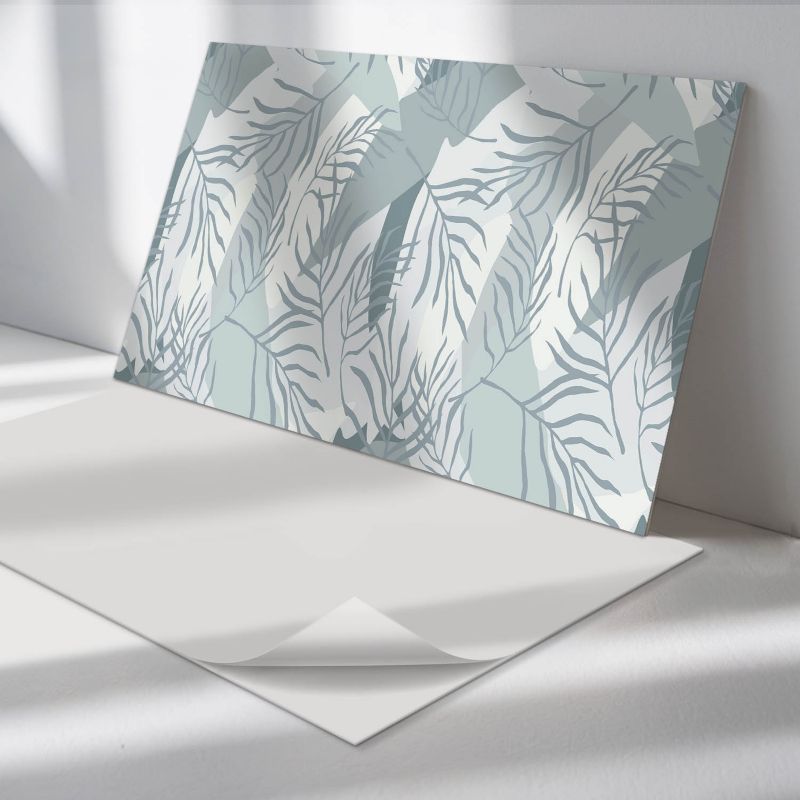 Panele samoprzylepne Wallfluent 60x30 cm Liściasty wzór w tropikalnym stylu 6 szt.