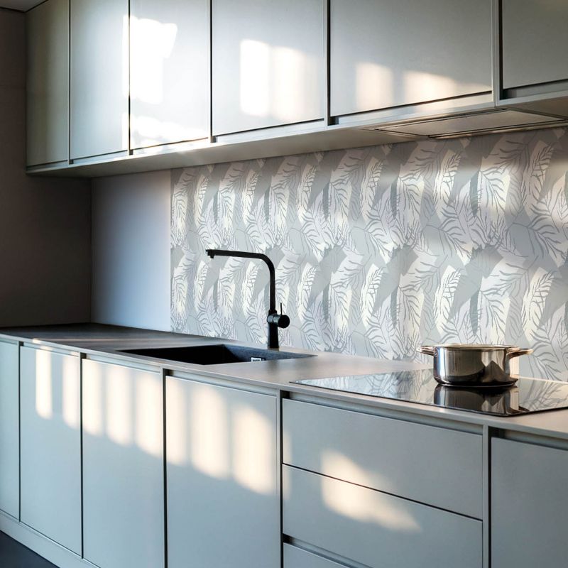 Panele samoprzylepne Wallfluent 60x30 cm Liściasty wzór w tropikalnym stylu 6 szt.