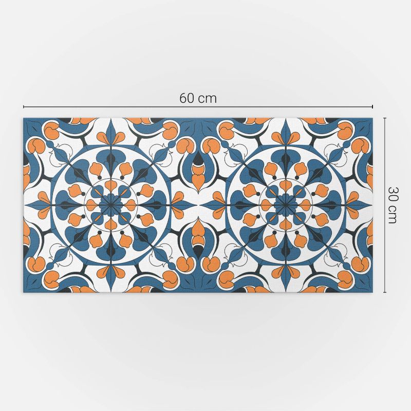 Panele samoprzylepne Wallfluent 60x30 cm Mandala z motywem kwiatowym 6 szt.
