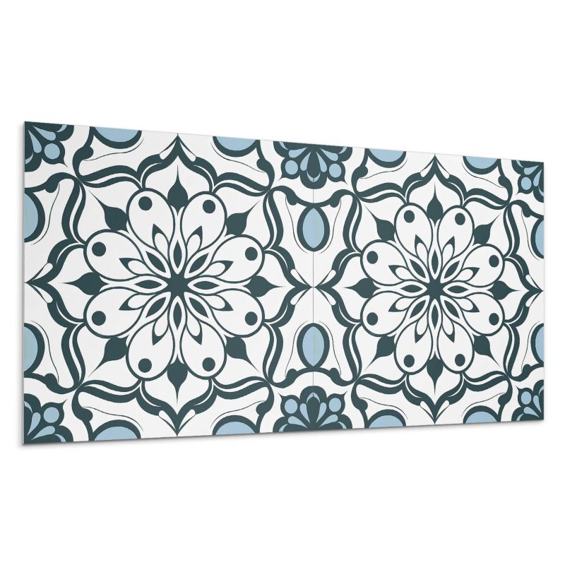Panele samoprzylepne Wallfluent 60x30 cm Motyw mandali z kwiatowymi akcentami 6 szt.