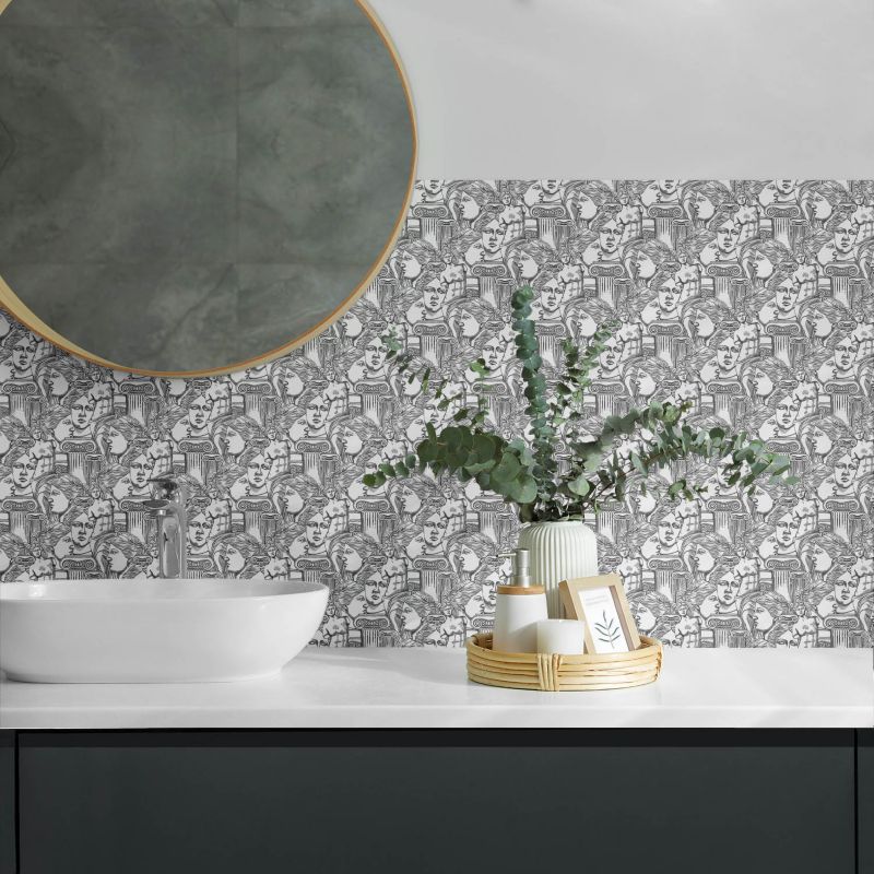 Panele samoprzylepne Wallfluent 60x30 cm Motyw z tradycyjnymi rzeźbami 6 szt.