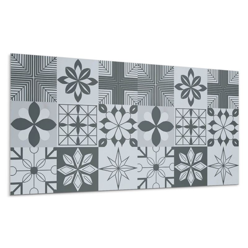 Panele samoprzylepne Wallfluent 60x30 cm Mozaikowe kształty w geometrycznym stylu 6 szt.