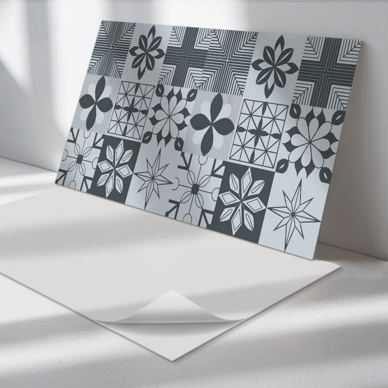 Panele samoprzylepne Wallfluent 60x30 cm Mozaikowe kształty w geometrycznym stylu 6 szt.
