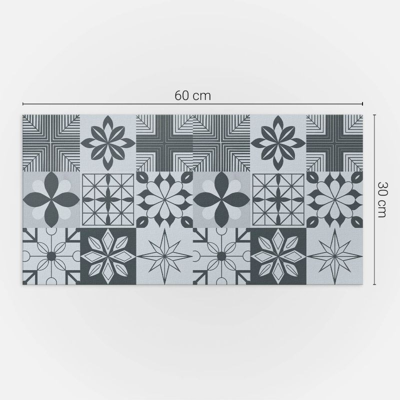 Panele samoprzylepne Wallfluent 60x30 cm Mozaikowe kształty w geometrycznym stylu 6 szt.