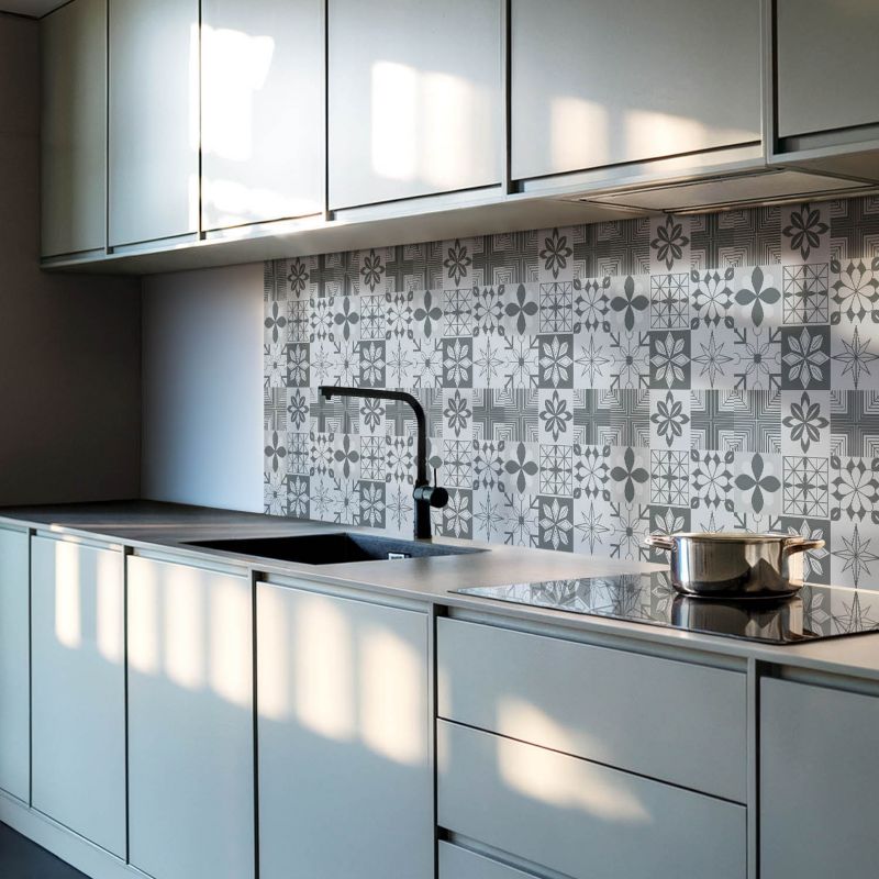 Panele samoprzylepne Wallfluent 60x30 cm Mozaikowe kształty w geometrycznym stylu 6 szt.