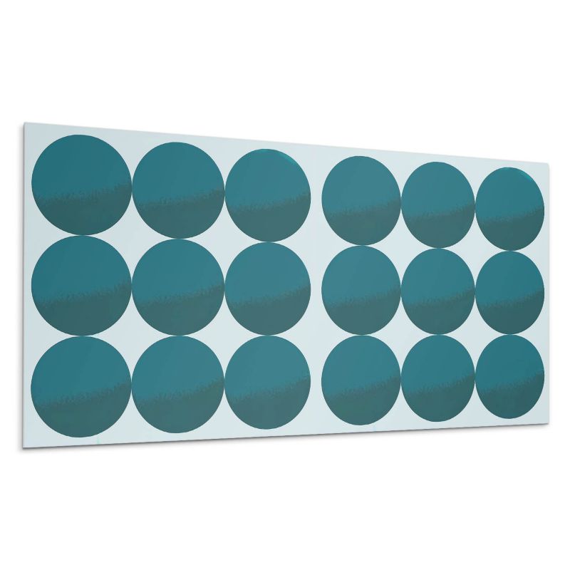 Panele samoprzylepne Wallfluent 60x30 cm Okrągłe wzory w geometrycznej siatce 6 szt.