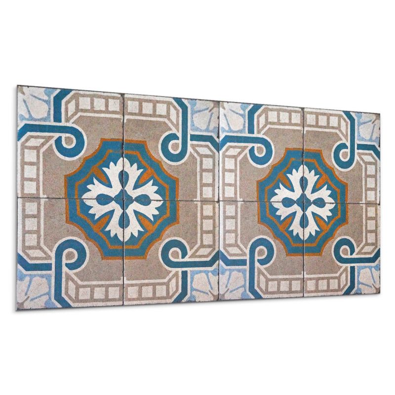 Panele samoprzylepne Wallfluent 60x30 cm Ornamentalna mozaika w stylu graficznym 6 szt.