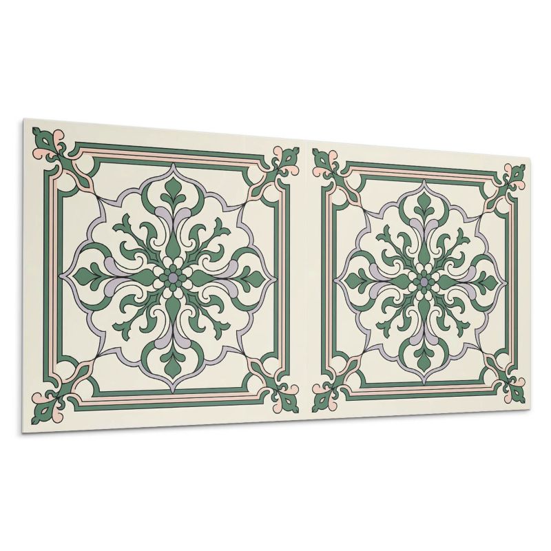 Panele samoprzylepne Wallfluent 60x30 cm Ornamenty w kwiatowym wzorze 6 szt.