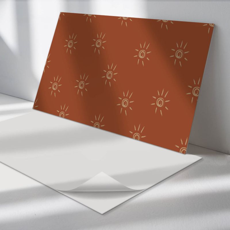 Panele samoprzylepne Wallfluent 60x30 cm Promienny wzór 6 szt.