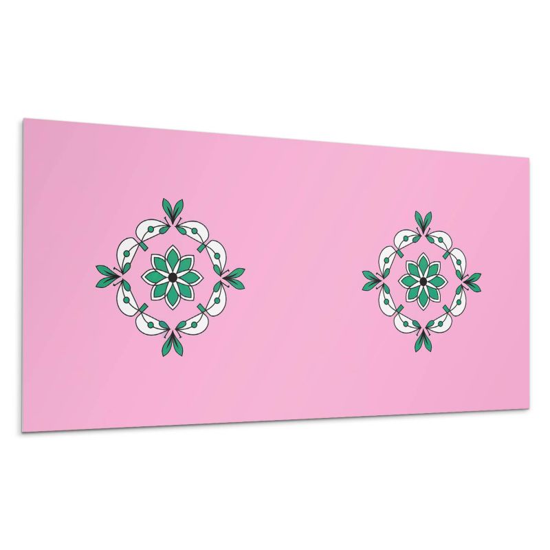 Panele samoprzylepne Wallfluent 60x30 cm Roślinny design z bukietem liści 6 szt.