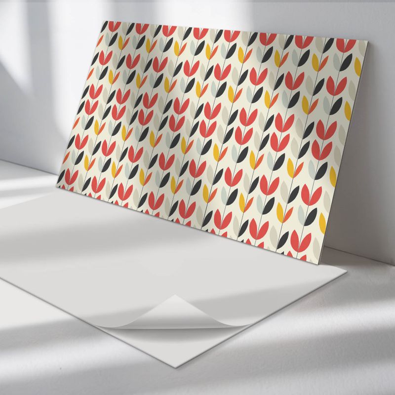 Panele samoprzylepne Wallfluent 60x30 cm Roślinny wzór 6 szt.