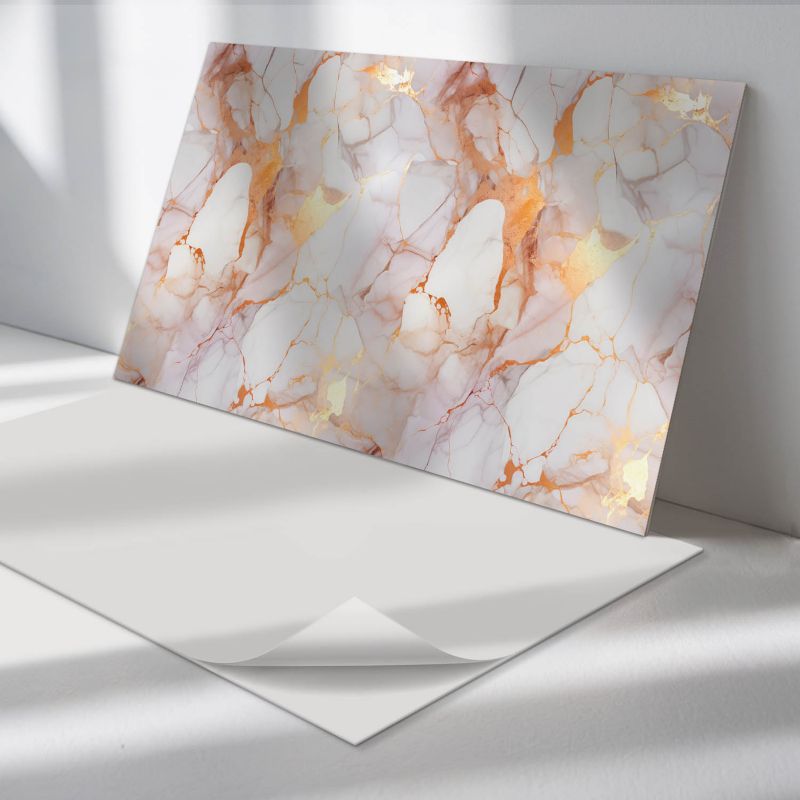 Panele samoprzylepne Wallfluent 60x30 cm Stylowy marmur z delikatnymi żyłkami 6 szt.