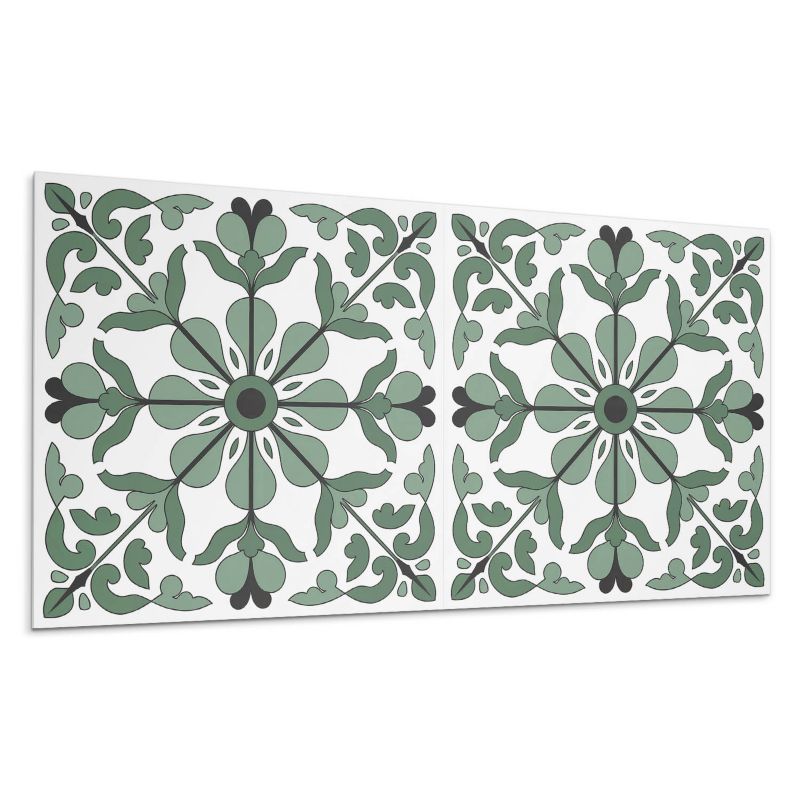 Panele samoprzylepne Wallfluent 60x30 cm Symetryczny motyw roślinny w eleganckim wydaniu 6 szt.