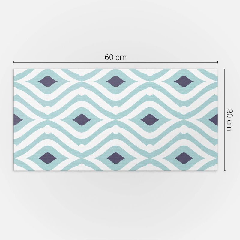 Panele samoprzylepne Wallfluent 60x30 cm Wzór fal i rombów 6 szt.