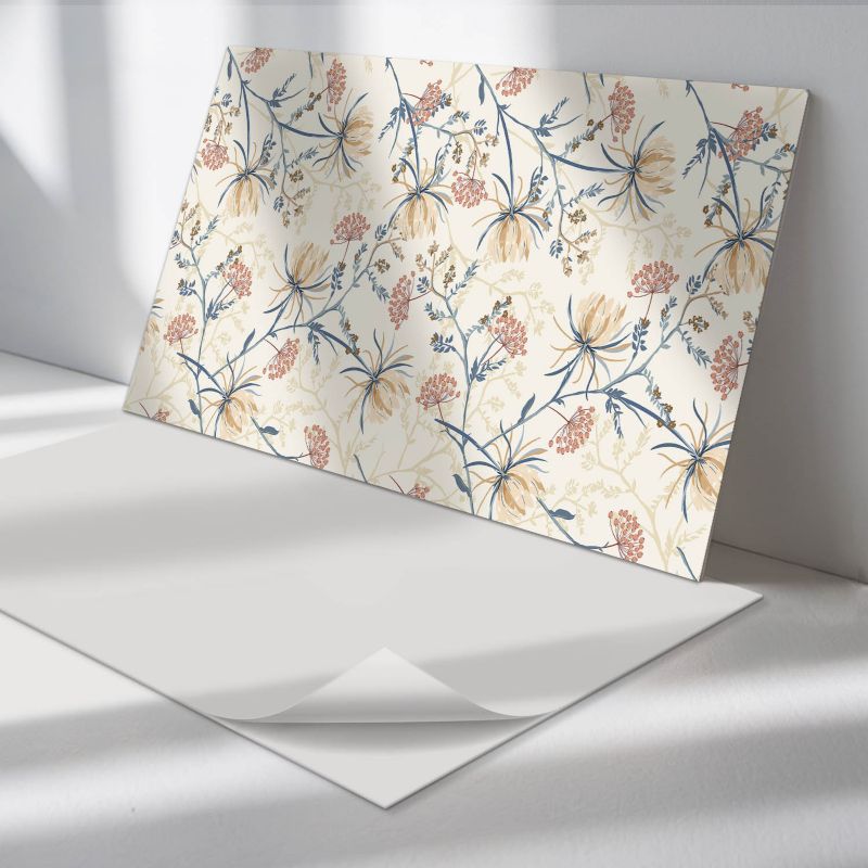 Panele samoprzylepne Wallfluent 60x30 cm Wzór florystyczny 6 szt.