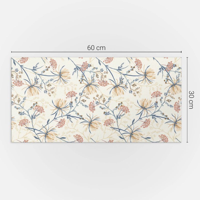 Panele samoprzylepne Wallfluent 60x30 cm Wzór florystyczny 6 szt.