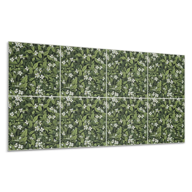Panele samoprzylepne Wallfluent 60x30 cm Wzór florystyczny z kwiatami 6 szt.
