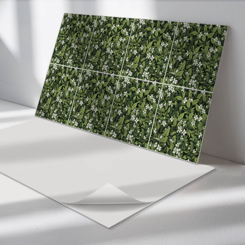 Panele samoprzylepne Wallfluent 60x30 cm Wzór florystyczny z kwiatami 6 szt.