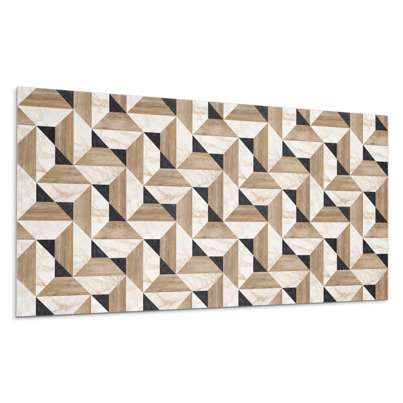 Panele samoprzylepne Wallfluent 60x30 cm Wzór geometryczny na płytkach 6 szt.