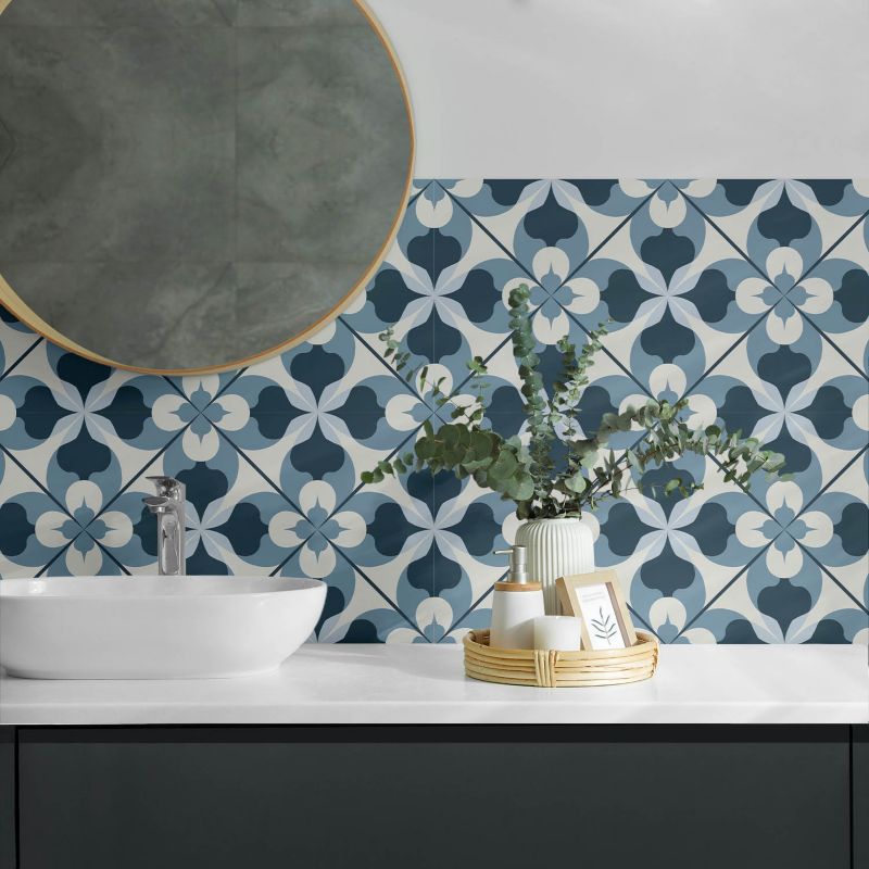 Panele samoprzylepne Wallfluent 60x30 cm Wzór geometryczny w artystycznej odsłonie 6 szt.