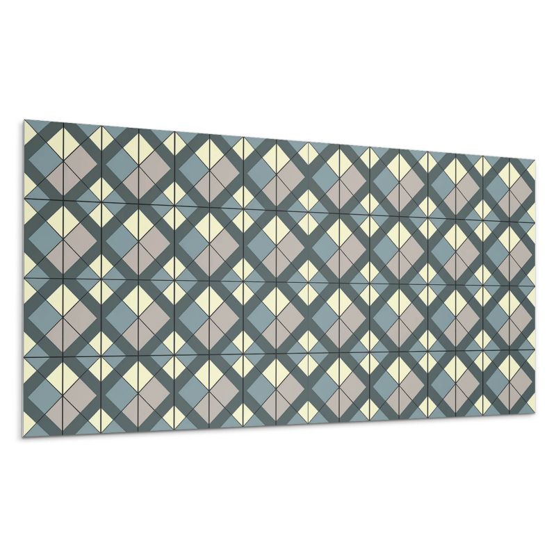 Panele samoprzylepne Wallfluent 60x30 cm Wzór geometryczny w kratkę 6 szt.