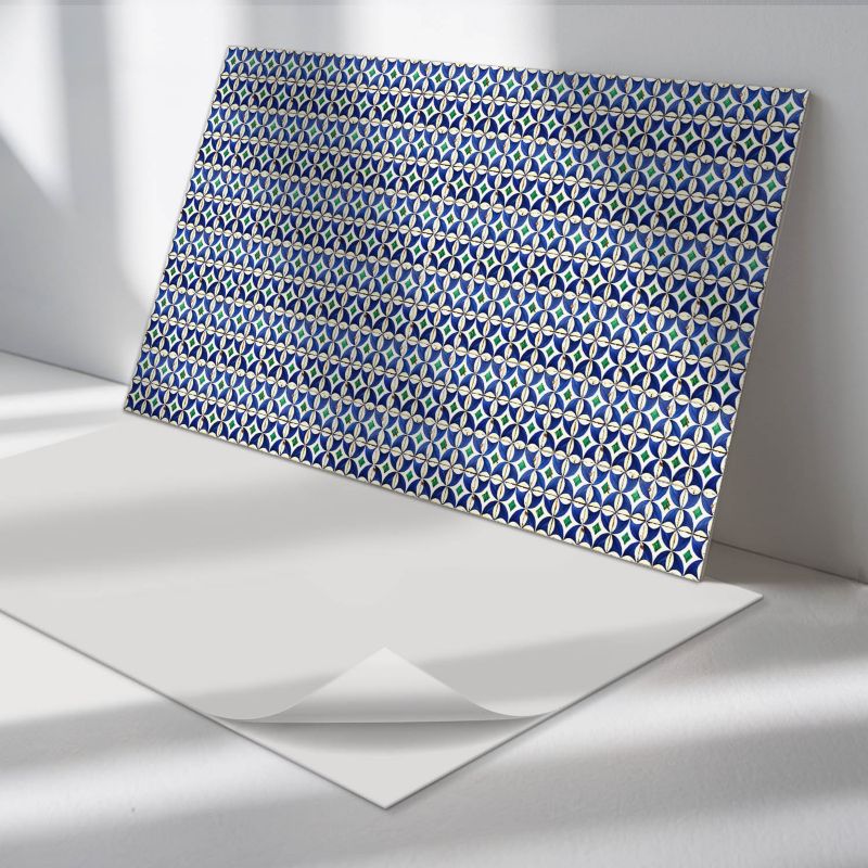 Panele samoprzylepne Wallfluent 60x30 cm Wzór kafli w geometrycznym stylu 6 szt.