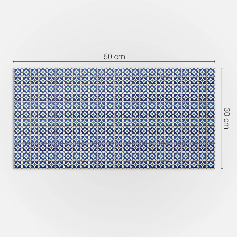 Panele samoprzylepne Wallfluent 60x30 cm Wzór kafli w geometrycznym stylu 6 szt.