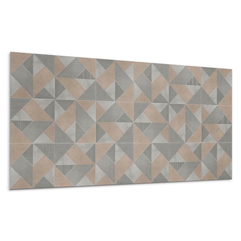Panele samoprzylepne Wallfluent 60x30 cm Wzór kształtów trójkątnych 6 szt.