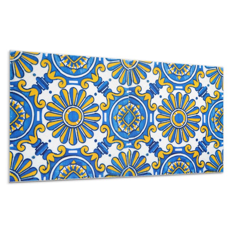 Panele samoprzylepne Wallfluent 60x30 cm Wzór kwiatów na ceramice 6 szt.