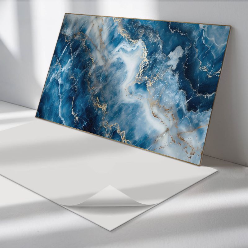 Panele samoprzylepne Wallfluent 60x30 cm Wzór marmurowej kompozycji artystycznej 6 szt.
