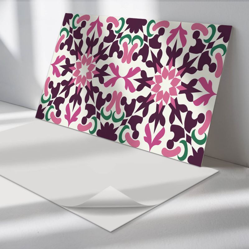 Panele samoprzylepne Wallfluent 60x30 cm Wzór roślinny w harmonijnej symetrii 6 szt.
