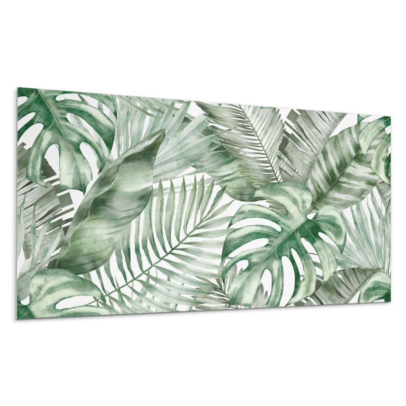 Panele samoprzylepne Wallfluent 60x30 cm Wzór tropikalnych liści 6 szt.
