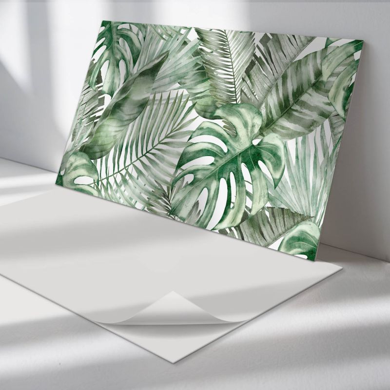 Panele samoprzylepne Wallfluent 60x30 cm Wzór tropikalnych liści 6 szt.