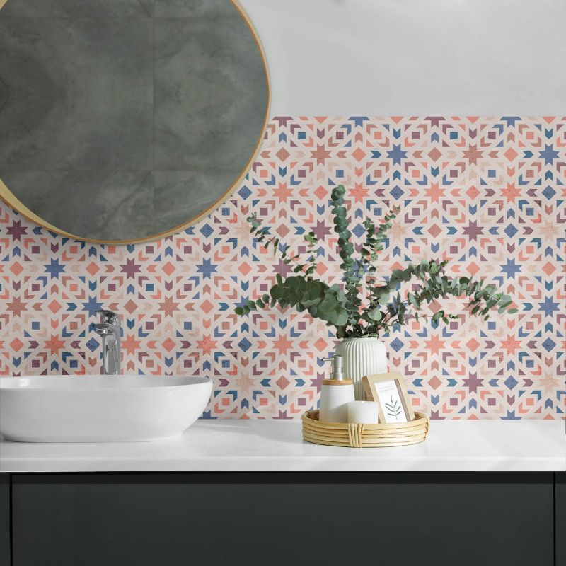 Panele samoprzylepne Wallfluent 60x30 cm Zgodność wzorów geometrycznych 6 szt.