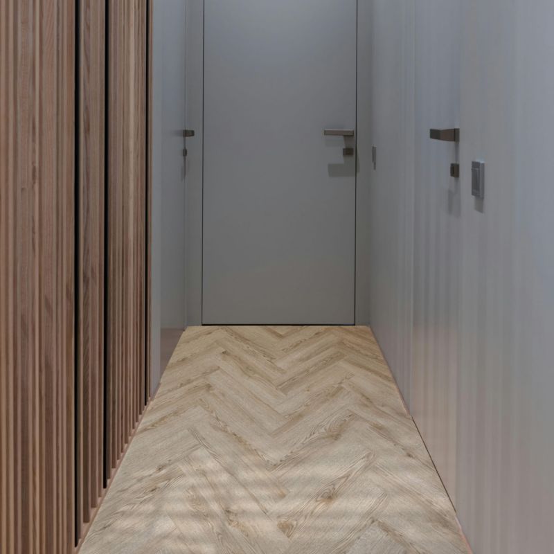 Panele winylowe MODULARI ELITE EIR HIGHLAND OAK 20227 herringbone, dryback, klejone do podłoża, do hoteli i apartamentów 2,40m2