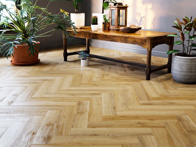 Panele winylowe Weninger Dąb Lizbona jodełka 1,48 m2