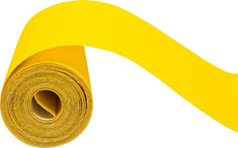 Papier ścierny w rolce 2.5 m, 115 mm, P150, DREL żółty, FSC 100%, 1 szt.