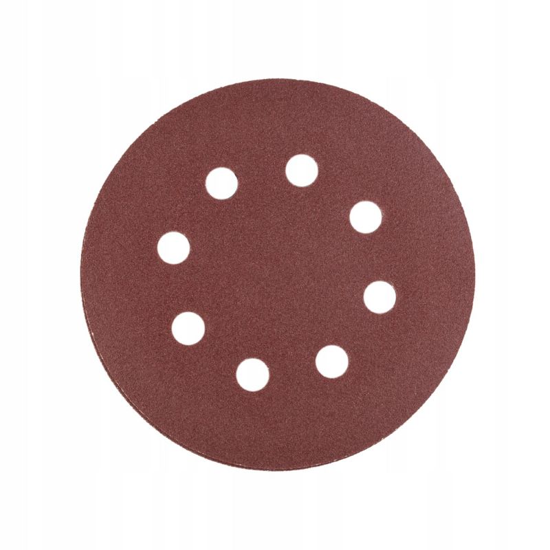 Papier krążek ścierny Polax 8 otworów 125 mm P240 10 szt.