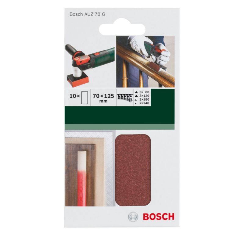 Papier ścierny Bosch Starlock 10 części 70 x 125 mm