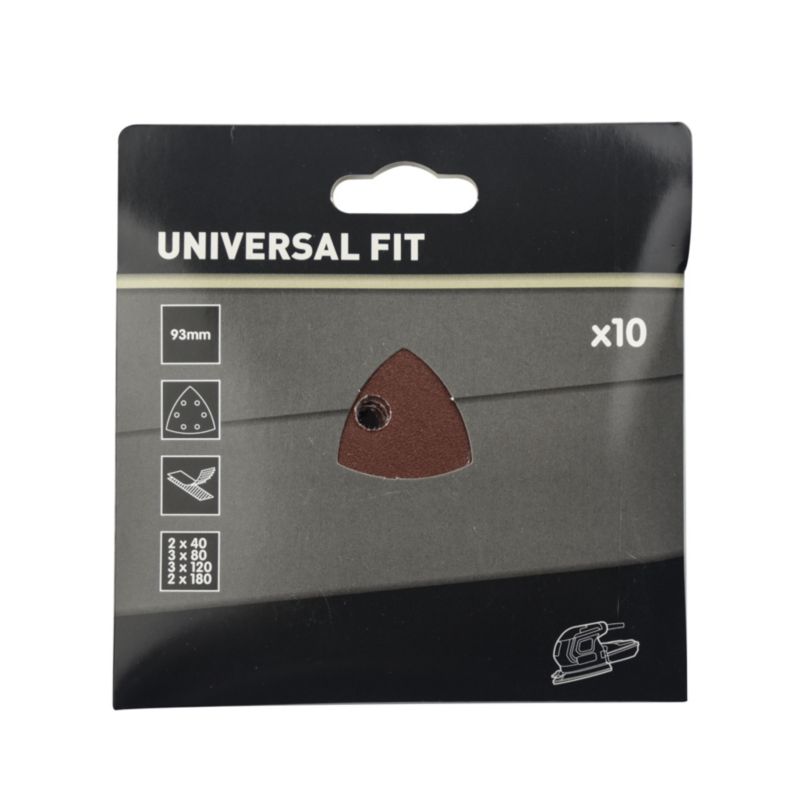 Papier ścierny Universal 93 mm z rzepem żelazko mix 10 szt.
