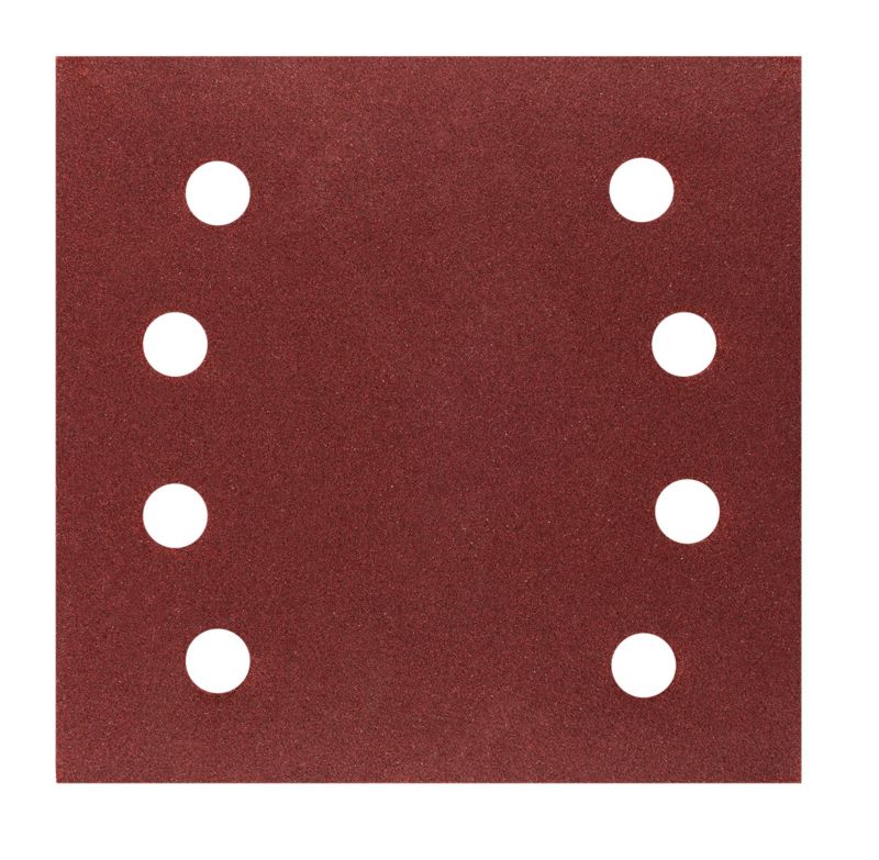 Papiery ścierne NEO TOOLS na rzep, kwadrat 113 x 113 mm, P120, 5 szt., z 8 otworami 1 kpl